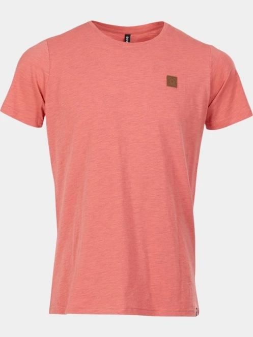 tricou cu maneci scurte pt. barbati Fundango Jaggy Structured T-shirt roz 7