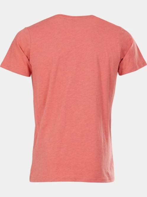 tricou cu maneci scurte pt. barbati Fundango Jaggy Structured T-shirt roz 8
