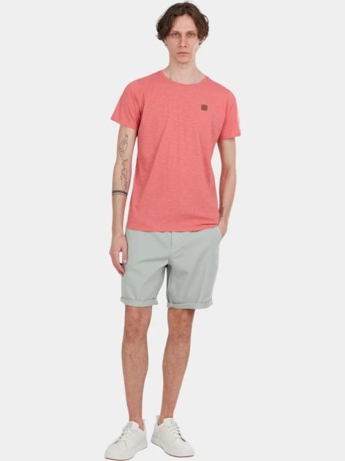 tricou cu maneci scurte pt. barbati Fundango Jaggy Structured T-shirt roz 4