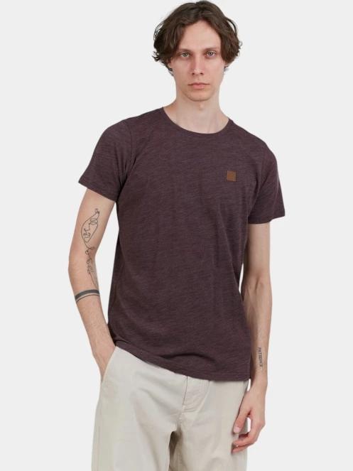 tricou cu maneci scurte pt. barbati Fundango Jaggy Structured T-shirt rosu 2