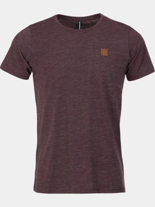 tricou cu maneci scurte pt. barbati Fundango Jaggy Structured T-shirt rosu 7