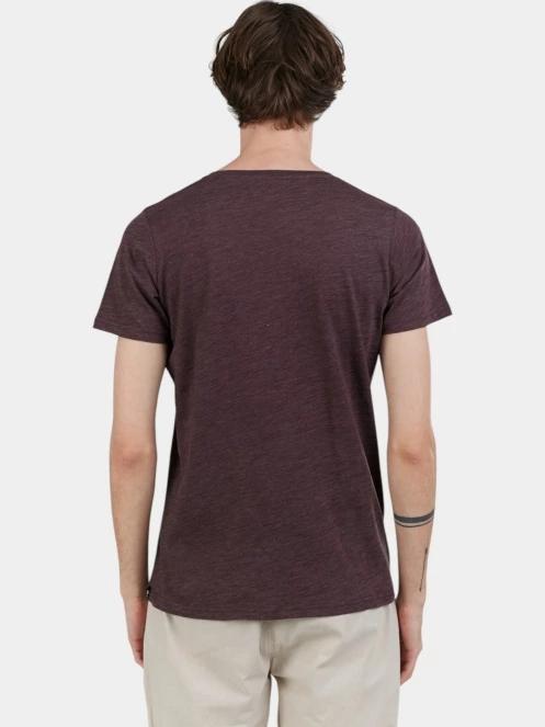 tricou cu maneci scurte pt. barbati Fundango Jaggy Structured T-shirt rosu 3