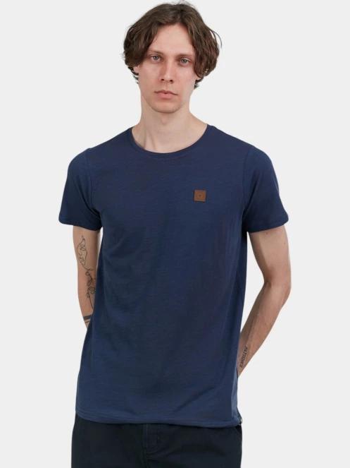 tricou cu maneci scurte pt. barbati Fundango Jaggy Structured T-shirt albastru inchis 2