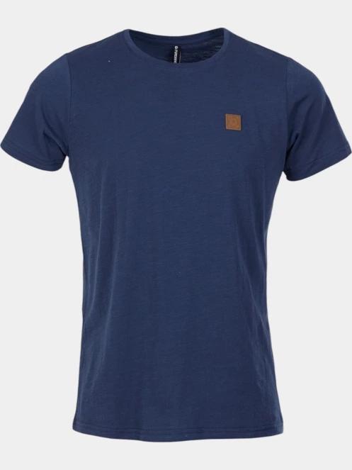 tricou cu maneci scurte pt. barbati Fundango Jaggy Structured T-shirt albastru inchis 7