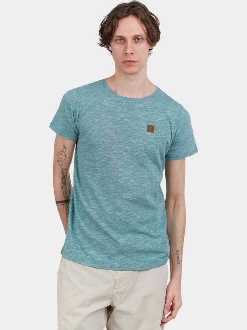 tricou cu maneci scurte pt. barbati Fundango Jaggy Structured T-shirt albastru deschis 2