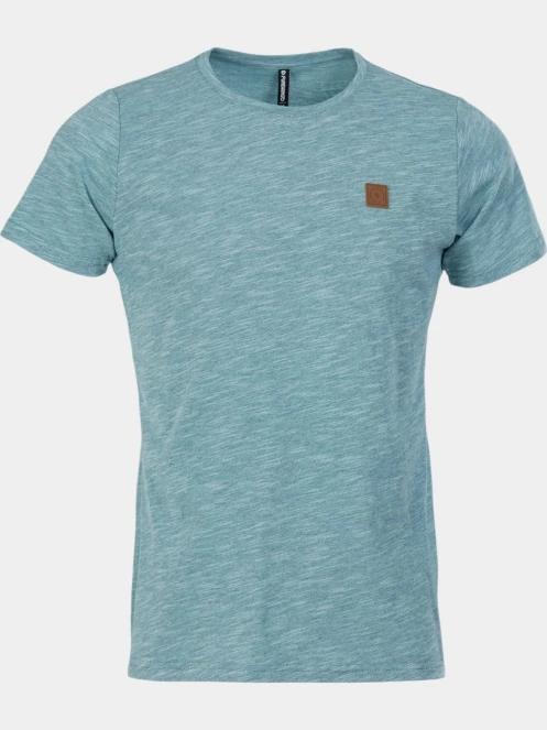 tricou cu maneci scurte pt. barbati Fundango Jaggy Structured T-shirt albastru deschis 7