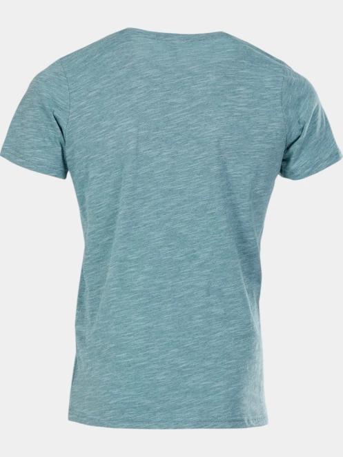 tricou cu maneci scurte pt. barbati Fundango Jaggy Structured T-shirt albastru deschis 8