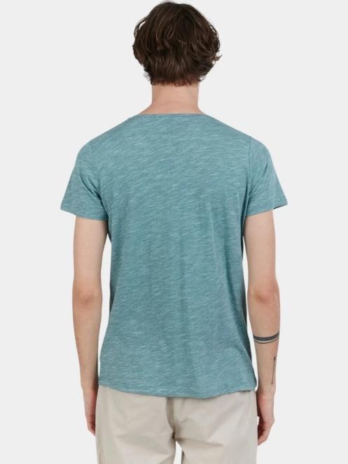tricou cu maneci scurte pt. barbati Fundango Jaggy Structured T-shirt albastru deschis 3