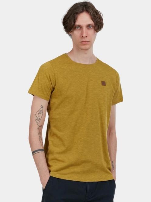 tricou cu maneci scurte pt. barbati Fundango Jaggy Structured T-shirt oliv 2