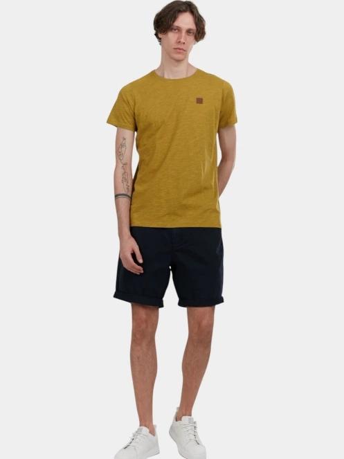 tricou cu maneci scurte pt. barbati Fundango Jaggy Structured T-shirt oliv 4