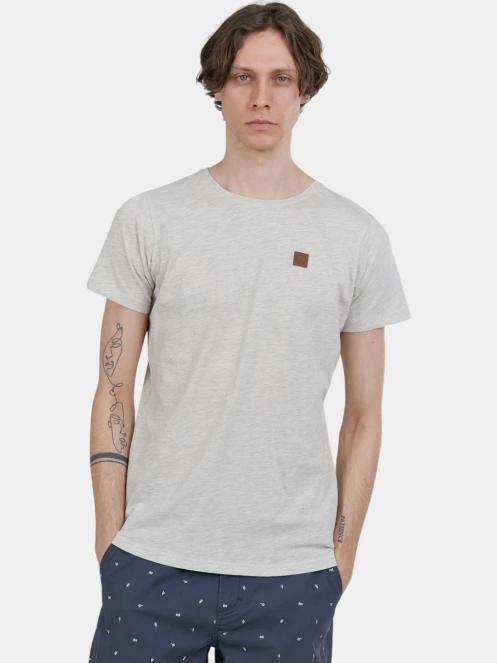 tricou cu maneci scurte pt. barbati Fundango Jaggy Structured T-shirt nisip 2