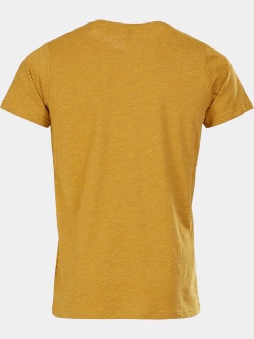 tricou cu maneci scurte pt. barbati Fundango Jaggy Structured T-shirt galben 8