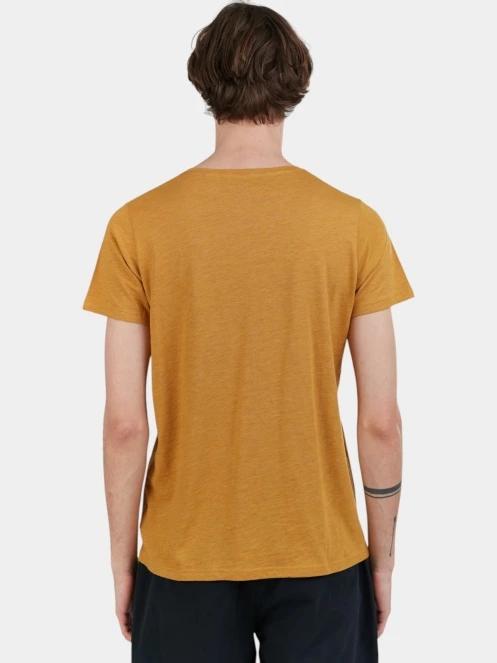 tricou cu maneci scurte pt. barbati Fundango Jaggy Structured T-shirt galben 3