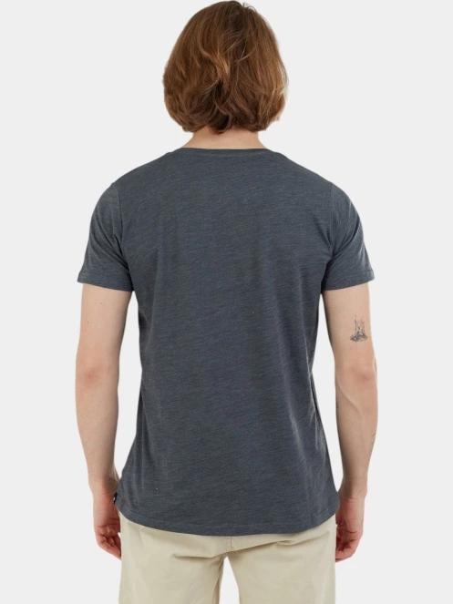 tricou cu maneci scurte pt. barbati Fundango Jaggy Structured T-shirt gri 3