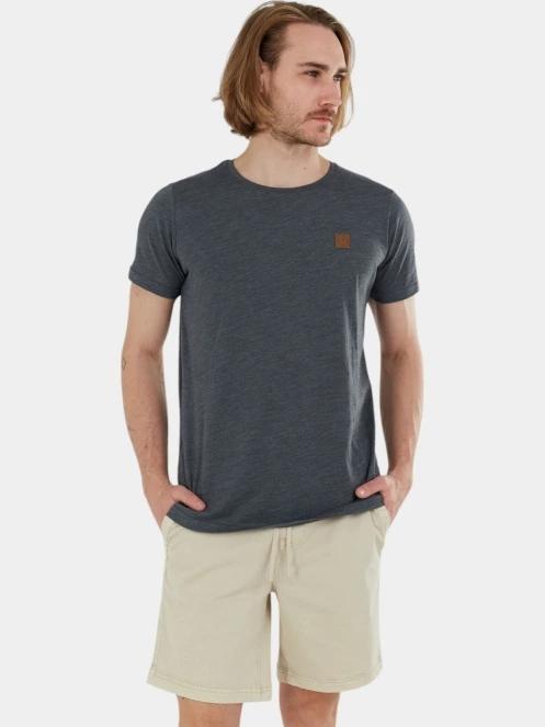 tricou cu maneci scurte pt. barbati Fundango Jaggy Structured T-shirt gri 5