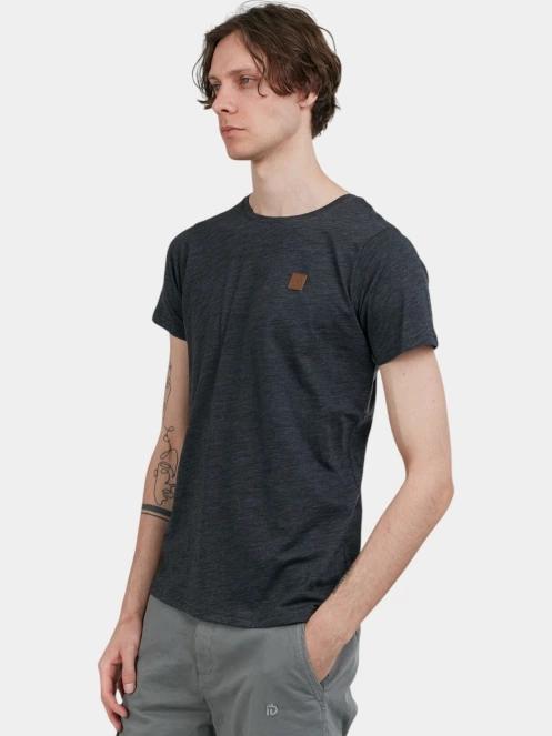 tricou cu maneci scurte pt. barbati Fundango Jaggy Structured T-shirt negru 5