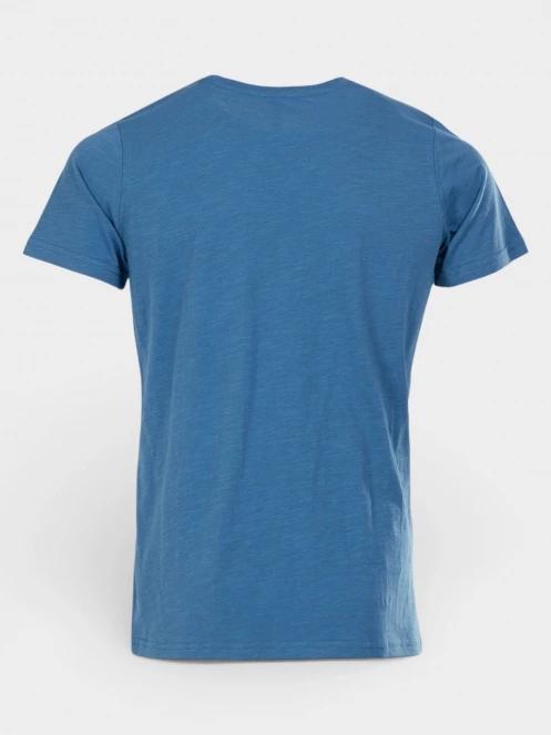 tricou cu maneci scurte pt. barbati Fundango Jaggy Structured T-shirt albastru 8