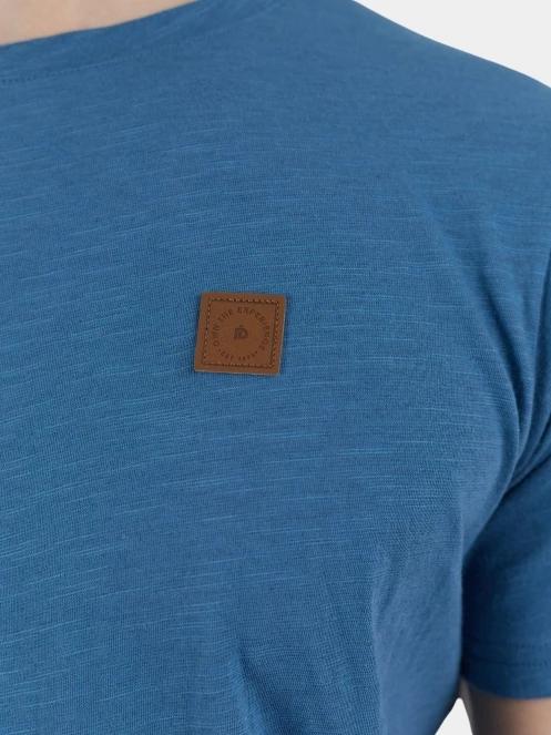 tricou cu maneci scurte pt. barbati Fundango Jaggy Structured T-shirt albastru 5