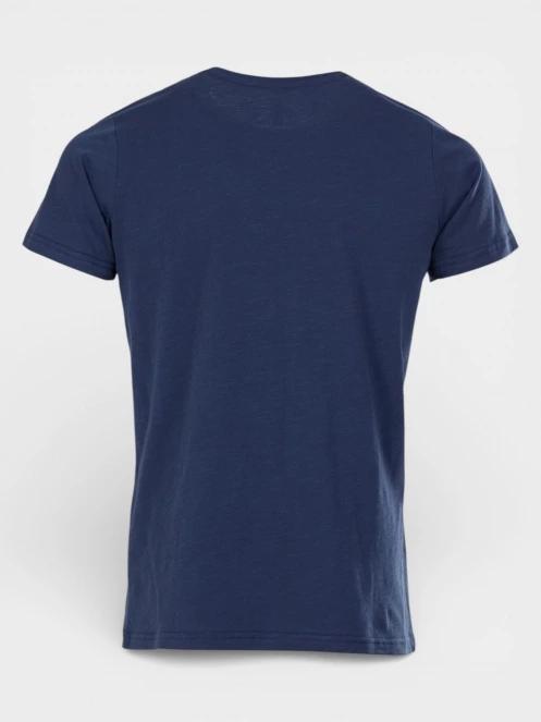 tricou cu maneci scurte pt. barbati Fundango Jaggy Structured T-shirt albastru inchis 9