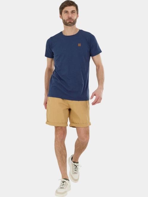 tricou cu maneci scurte pt. barbati Fundango Jaggy Structured T-shirt albastru inchis 4