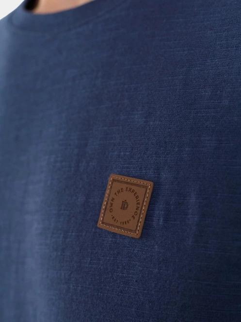 tricou cu maneci scurte pt. barbati Fundango Jaggy Structured T-shirt albastru inchis 6