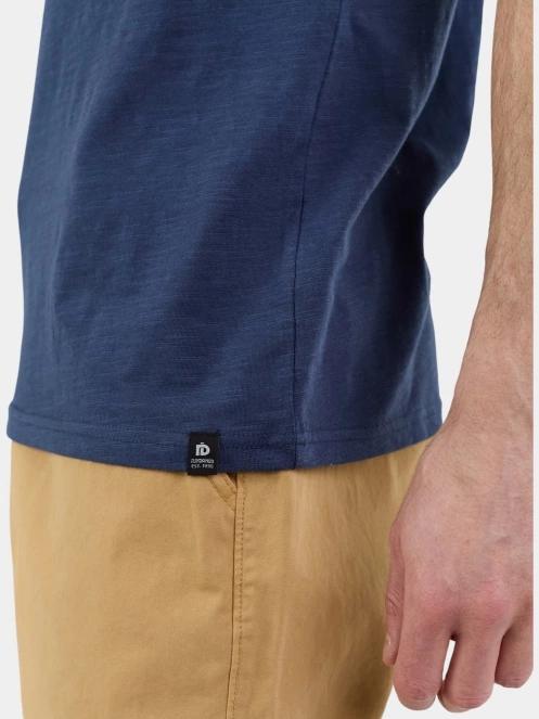 tricou cu maneci scurte pt. barbati Fundango Jaggy Structured T-shirt albastru inchis 7