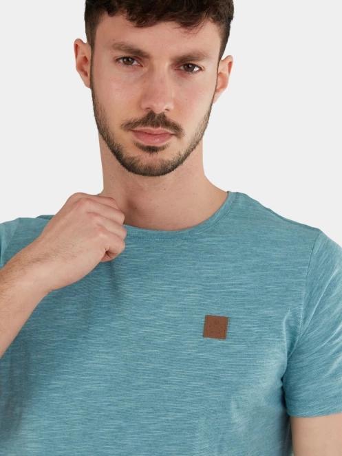 tricou cu maneci scurte pt. barbati Fundango Jaggy Structured T-shirt verde 5