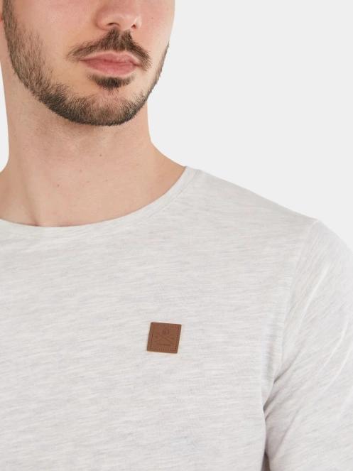 tricou cu maneci scurte pt. barbati Fundango Jaggy Structured T-shirt nisip 5