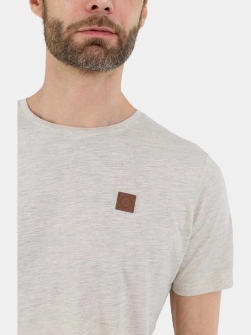 tricou cu maneci scurte pt. barbati Fundango Jaggy Structured T-shirt nisip 6