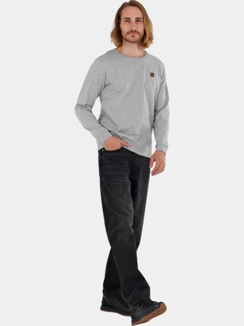 tricou cu maneci lungi pt. barbati Fundango Justin Longsleeve T-shirt gri 4