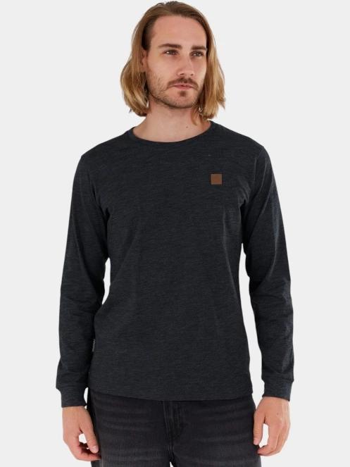 tricou cu maneci lungi pt. barbati Fundango Justin Longsleeve T-shirt negru 2