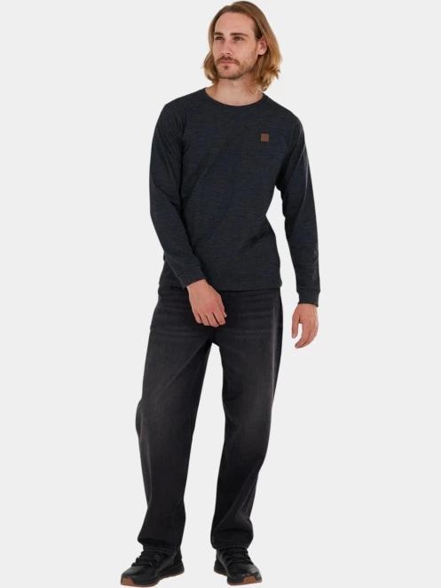 tricou cu maneci lungi pt. barbati Fundango Justin Longsleeve T-shirt negru 4