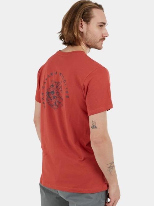 tricou cu maneci scurte pt. barbati Fundango Peak Graphic-T rosu 6