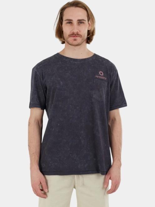 tricou cu maneci scurte pt. barbati Fundango Dane Surf Pocket-T negru 2