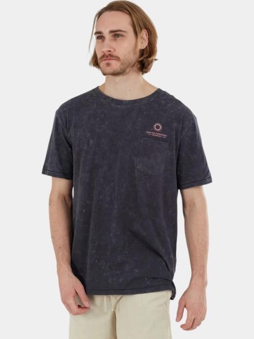 tricou cu maneci scurte pt. barbati Fundango Dane Surf Pocket-T negru 5