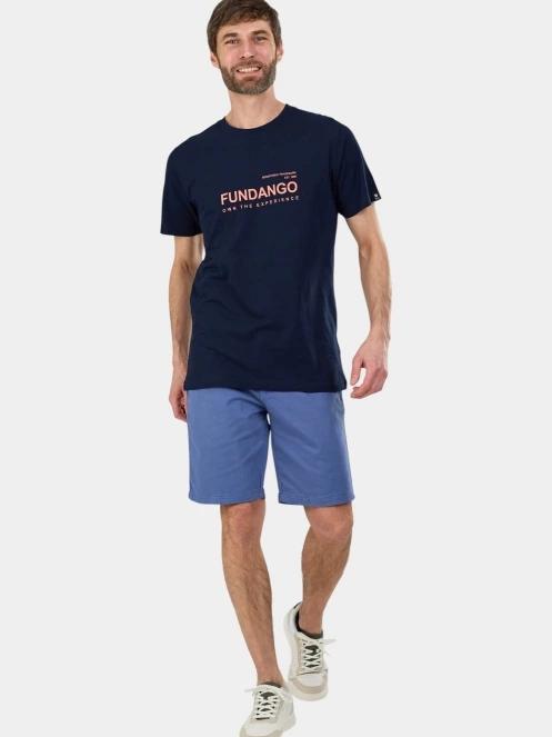 tricou cu maneci scurte pt. barbati Fundango Vital Graphic-T albastru inchis 4