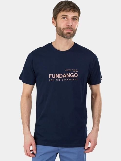 tricou cu maneci scurte pt. barbati Fundango Vital Graphic-T albastru inchis 5