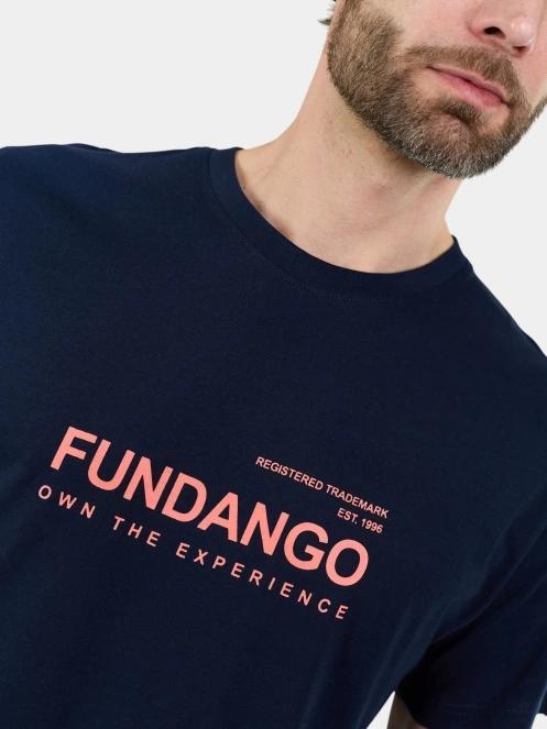 tricou cu maneci scurte pt. barbati Fundango Vital Graphic-T albastru inchis 6