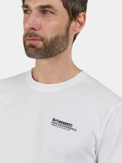 tricou cu maneci scurte pt. barbati Fundango Breaker Graphic-T alb 6