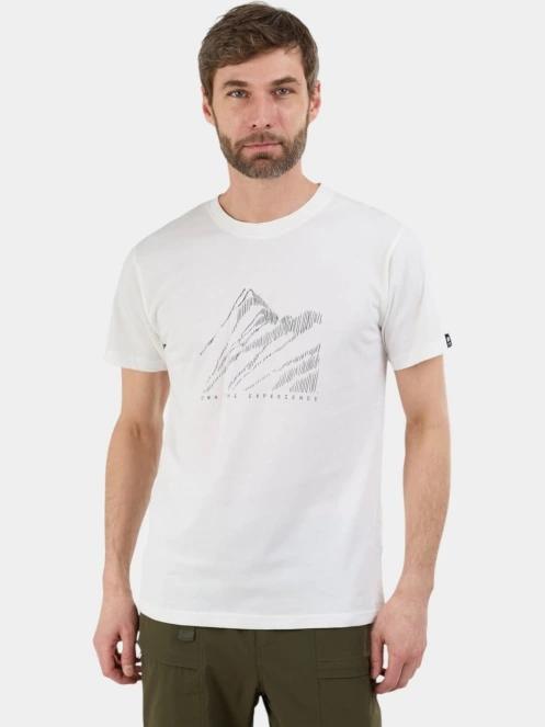 tricou cu maneci scurte pt. barbati Fundango Montes Graphic-T alb 2