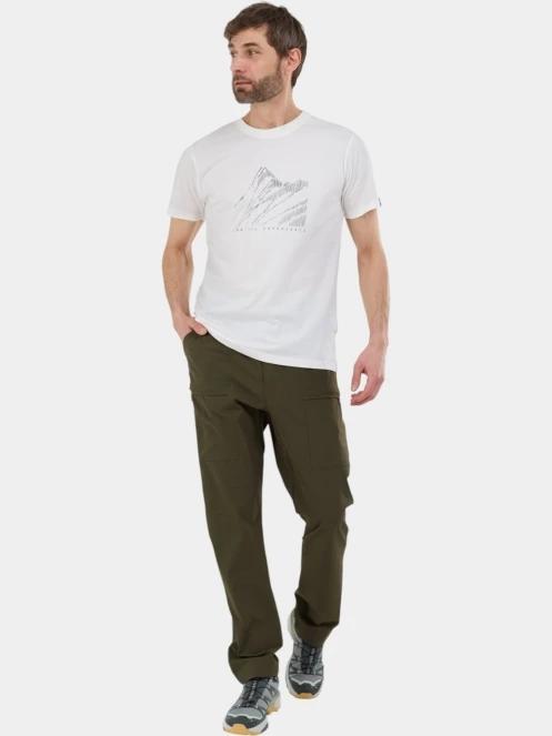 tricou cu maneci scurte pt. barbati Fundango Montes Graphic-T alb 4