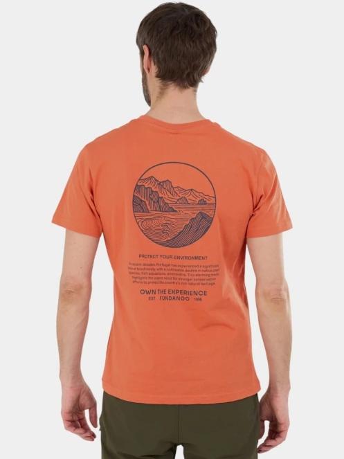 tricou cu maneci scurte pt. barbati Fundango Montes Graphic-T rosu 3