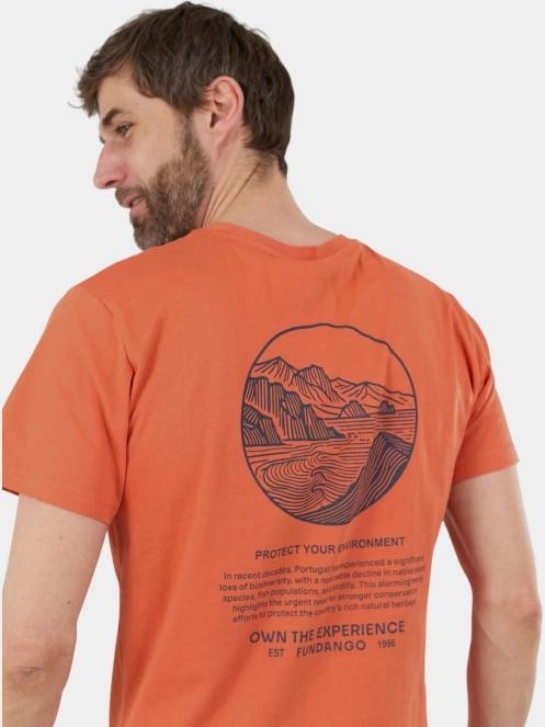 tricou cu maneci scurte pt. barbati Fundango Montes Graphic-T rosu 6