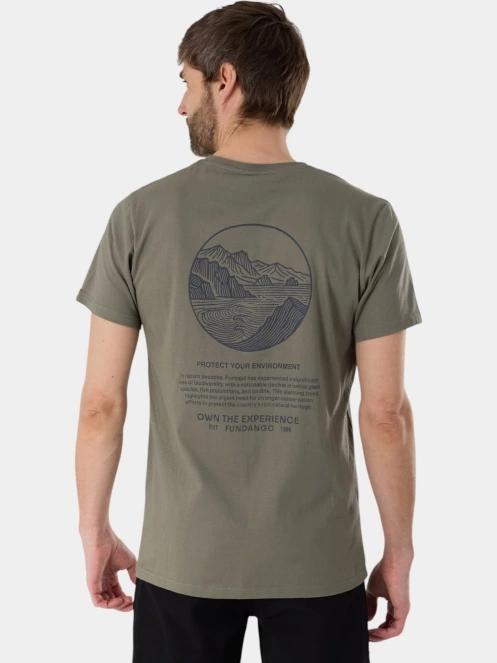 tricou cu maneci scurte pt. barbati Fundango Montes Graphic-T oliv 3