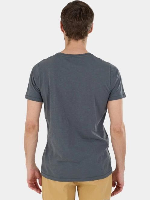 tricou cu maneci scurte pt. barbati Fundango Phase Henley T-shirt gri 3