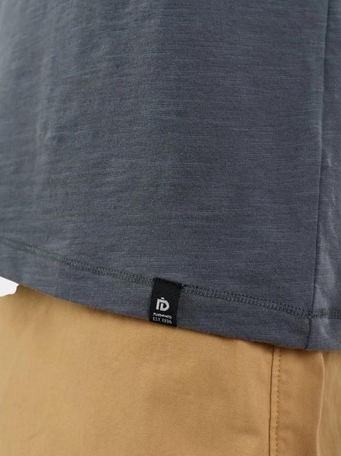 tricou cu maneci scurte pt. barbati Fundango Phase Henley T-shirt gri 8