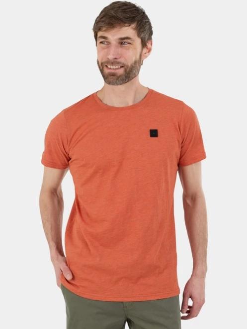 tricou cu maneci scurte pt. barbati Fundango Jaggy II Structured T-shirt portocaliu 2