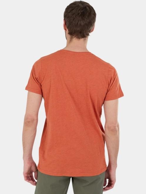 tricou cu maneci scurte pt. barbati Fundango Jaggy II Structured T-shirt portocaliu 3