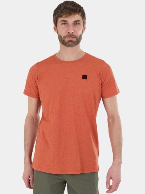 tricou cu maneci scurte pt. barbati Fundango Jaggy II Structured T-shirt portocaliu 5