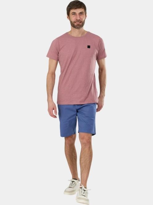 tricou cu maneci scurte pt. barbati Fundango Jaggy II Structured T-shirt roz 4